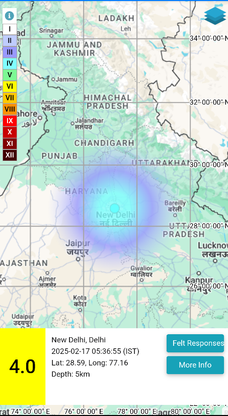 Earthquake in Delhi-NCR 2025